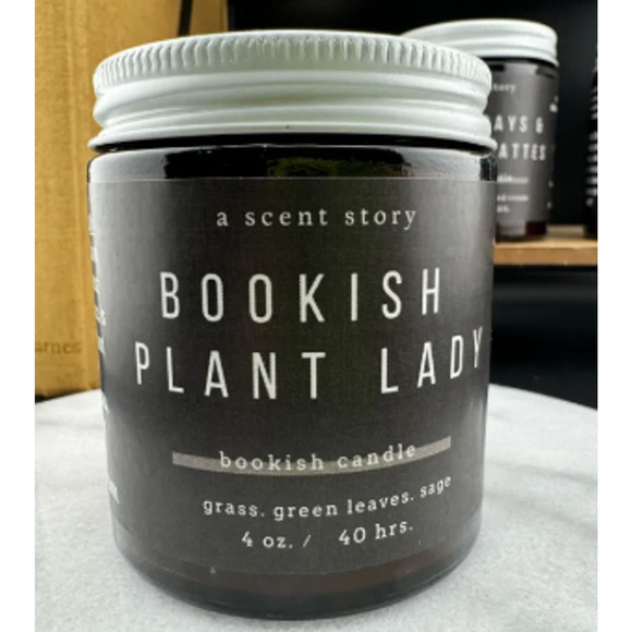 Bookish 4oz. Candle - Bookish Plant Lady - Picture 1 of 4